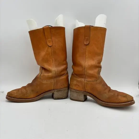 Vintage Landis Campus Ranch Leather Western Boots Men's 10D